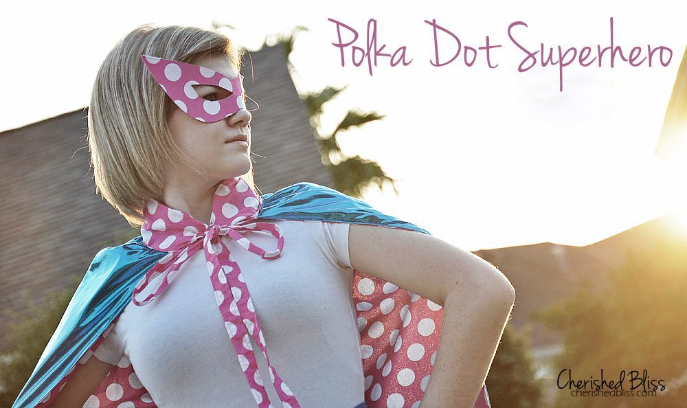 Polka Dot Superhero Costume via Cherishedbliss.com #costume