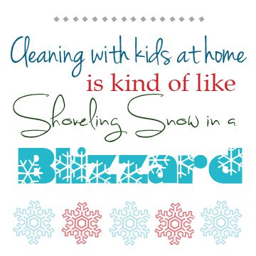 Fun little quote - Shoveling Snow Printable via Cherishedbliss.com