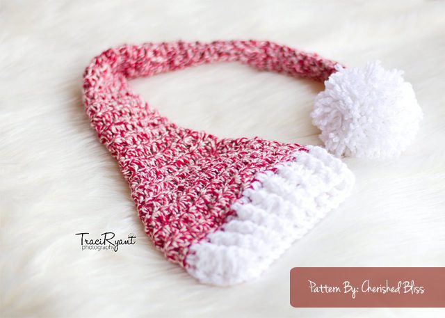 Adorable FREE Stocking Hat Crochet Pattern via cherishedbliss.com