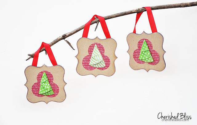 Cupcake Liner Handmade Ornaments via cherishedbliss.com #christmas #ornaments