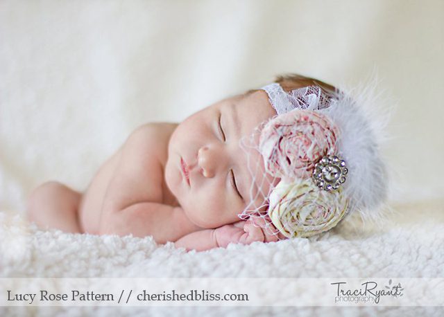 Cherished Bliss: How to make Baby Headband Tutorial: An adorable tutorial on making this vintage inspired headband! #tutorial