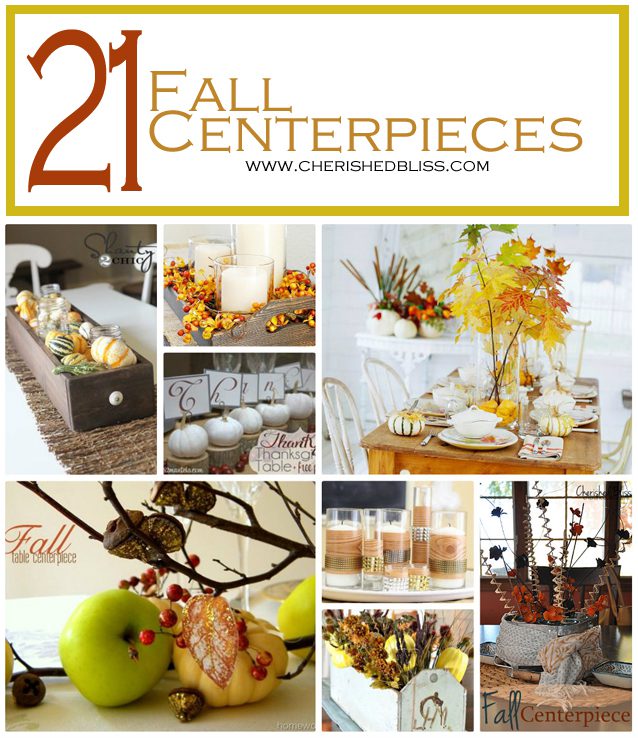 21 Fall Centerpiece Ideas to get you inspired this season! via cherishedbliss.com