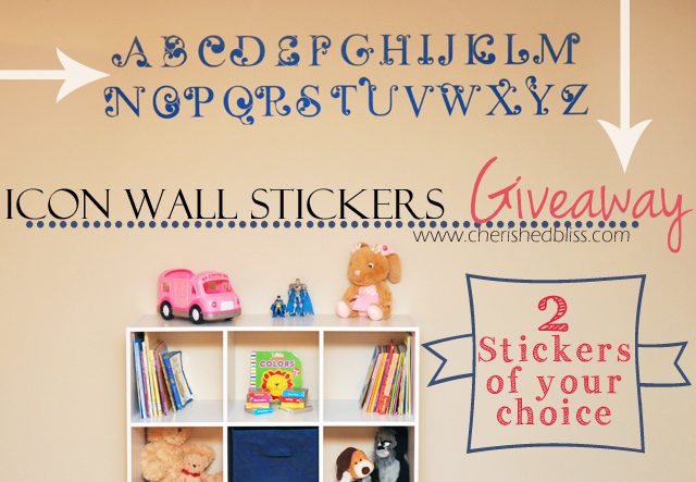 Icon Wall Stickers on cherishedbliss.com #giveaway #ad