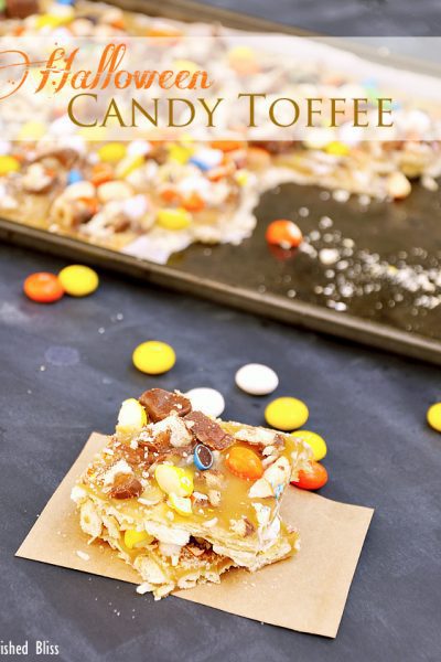 Halloween Toffee Recipe for your Halloween celebrations via cherishedbliss.com #SpookyCelebration #shop