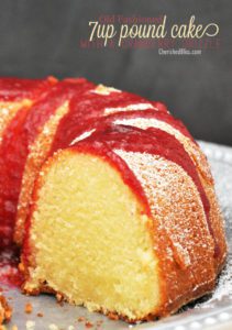 An Old Fashioned 7up Pound Cake Recipe. Perfect for the Holidays! #HolidayButter #shop #cbias
