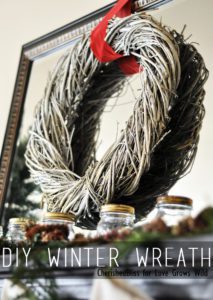 A DIY Winter Wreath that is perfect for Christmas and you can keep it up through the winter season!