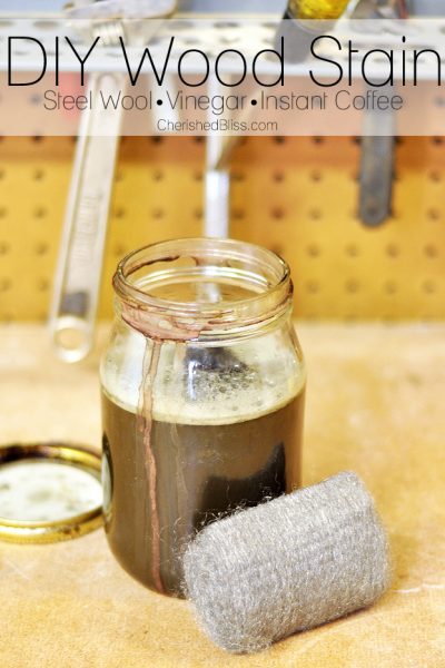 Make your own DIY wood stain using just steel wool, vinegar, and instant coffee