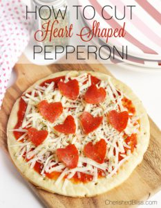 With this simple tutorial you can learn how to make Heart Shaped Pepperoni via cherishedbliss.com