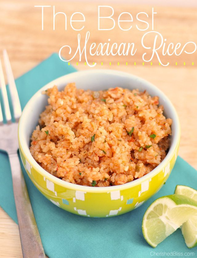 I have tried many recipes, but this recipe is hands down the best Mexican rice I have ever had.