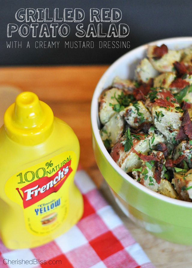 This tasty and tangy Grilled Red Potato Salad with a Creamy Mustard Dressing has a delicious grilled flavor that will have you coming back for more. #NaturallyAmazing
