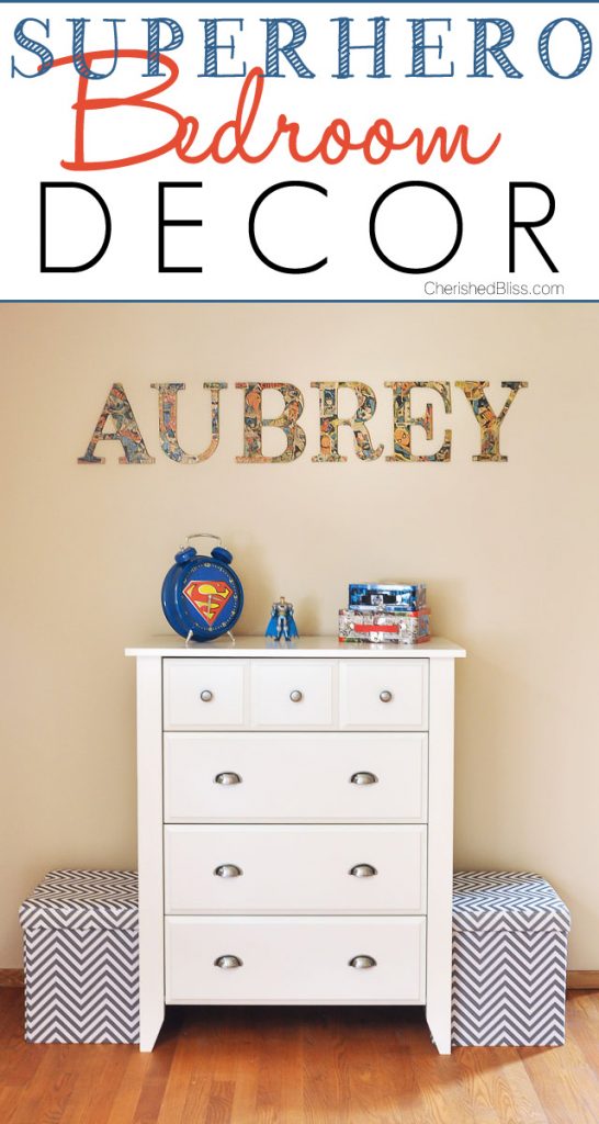Superhero Bedroom Decor for the little man in your life! 