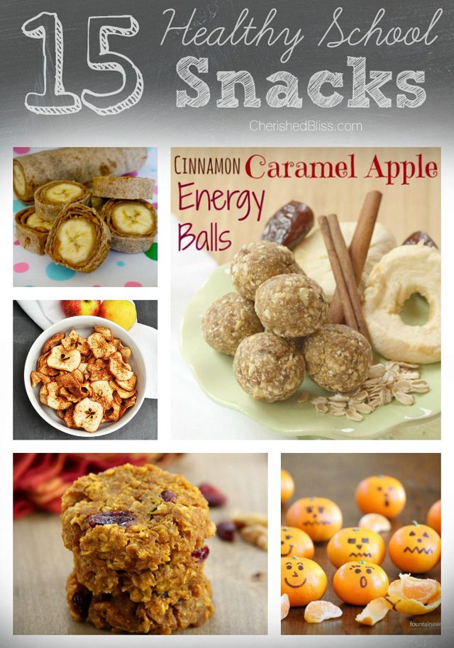 15 healthy school snacks for an awesome school year!