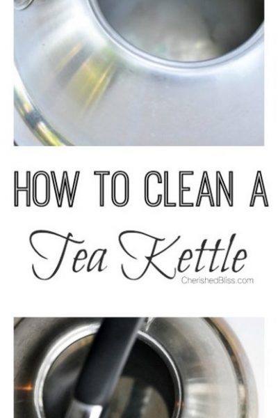 An easy, safe, and all natural way to clean a tea kettle.