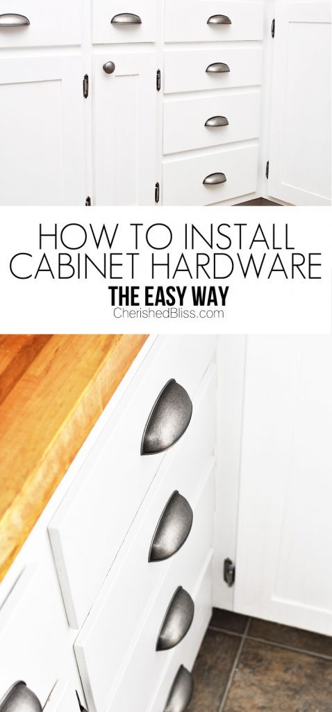 How to Install Cabinet Hardware Perfectly Straight - the easy way