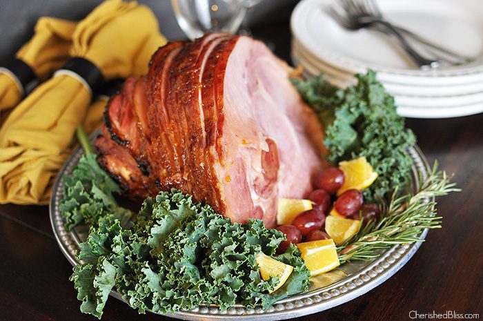 This delicious Orange Balsamic Holiday Glazed Ham Recipe is the perfect addition to your Thanksgiving or Christmas meal! 