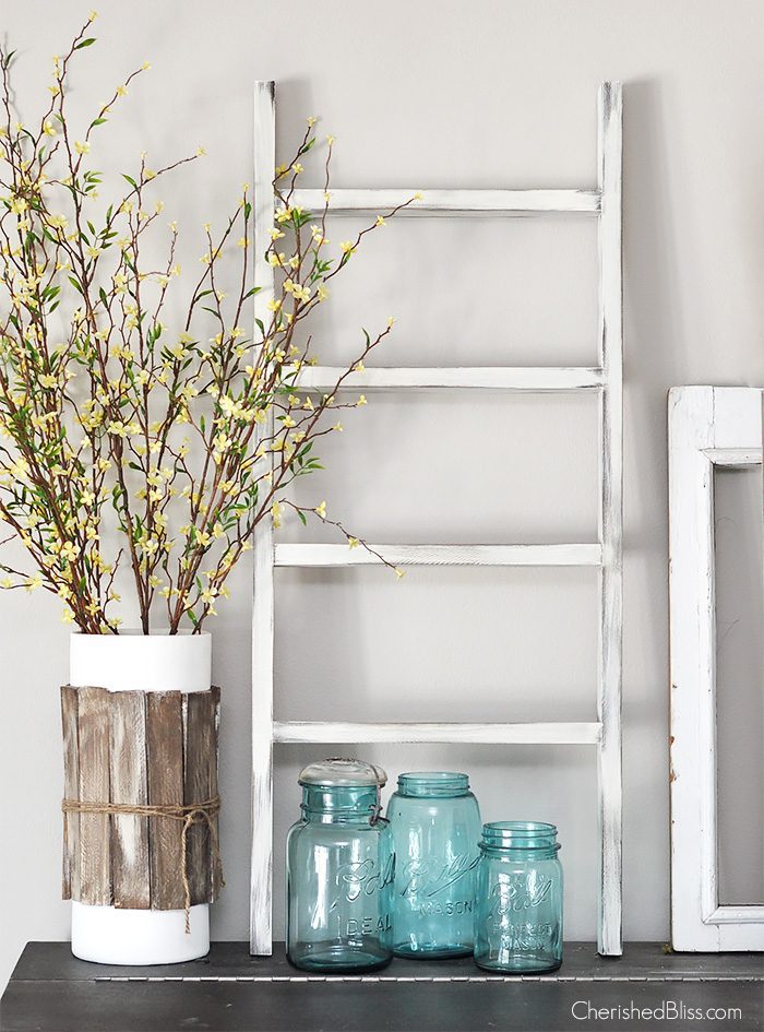 With this simple, quick, and easy DIY wooden Ladder Tutorial you can build your very own for under $5!! 