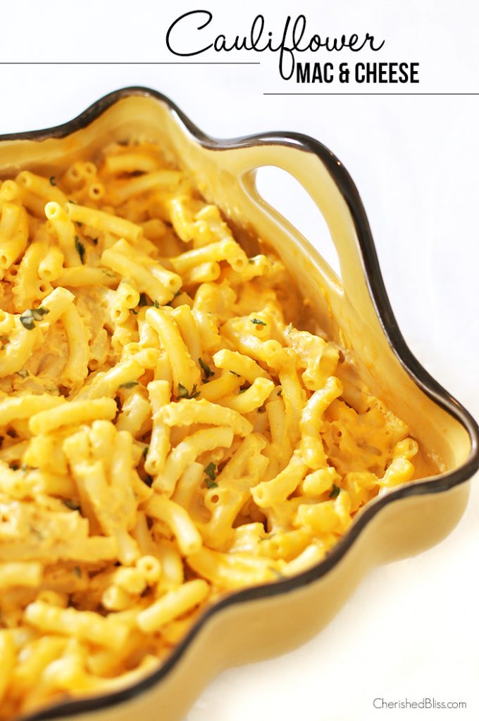 Sneak some veggies into your kid's food with this easy Cauliflower Mac and Cheese Recipe