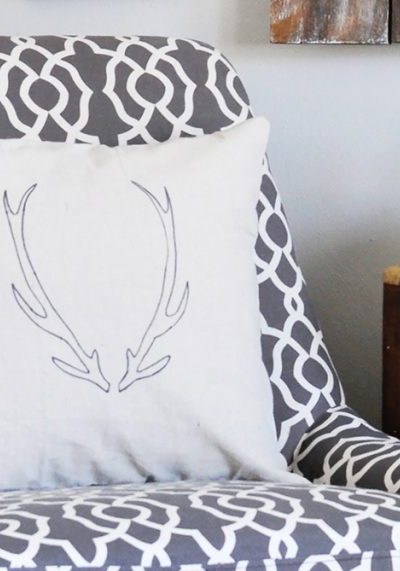 With just a few simple supplies you can create this DIY Antler Pillow. Get the tutorial via cherishedbliss.com