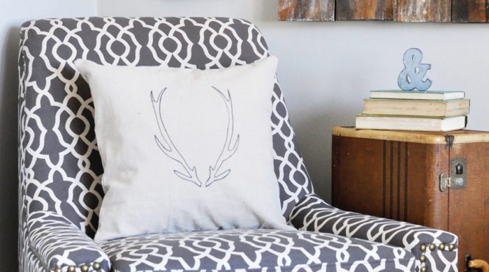 With just a few simple supplies you can create this DIY Antler Pillow. Get the tutorial via cherishedbliss.com