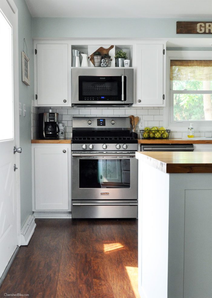Change kitchen cabinets to a functional layout to add value to your home. 