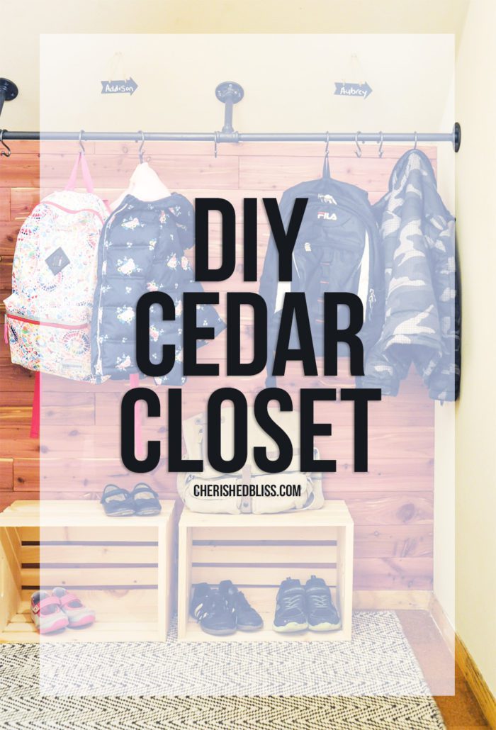 Easy One Day DIY Cedar Closet Makeover. With these simple tips you can create a gorgeous closet for storage with all the benefits of Cedar! 