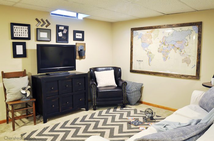 Do you want a Man Cave? Come see how this basement turned man cave turned out!