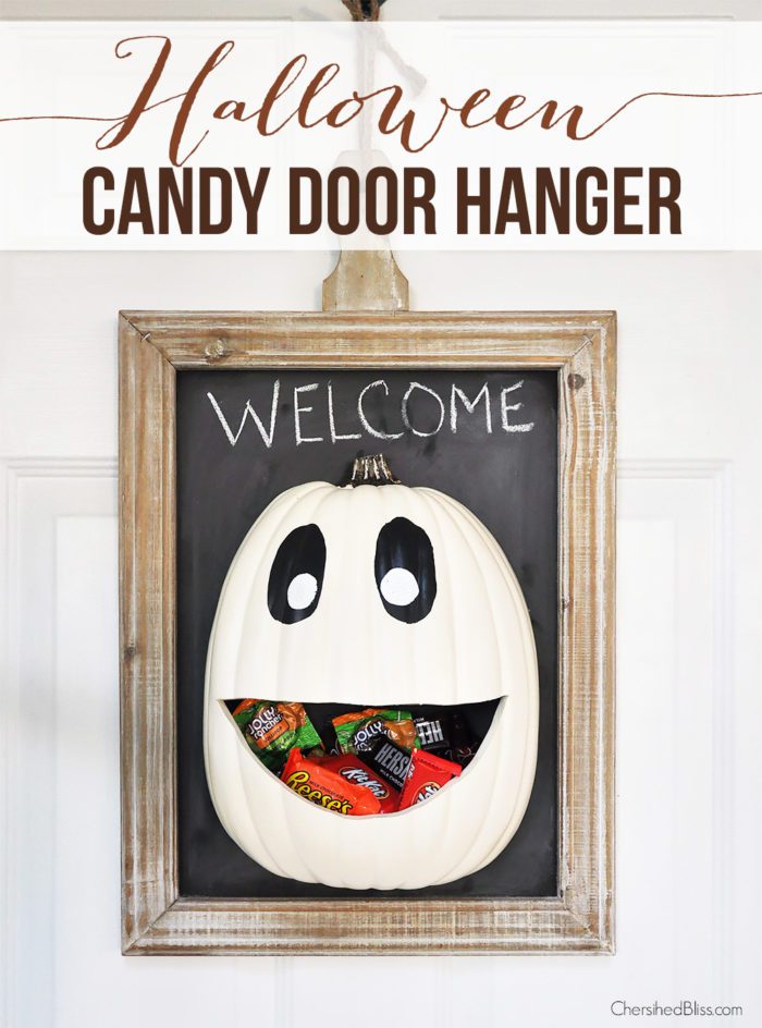 DIY Halloween Candy Door Hanger + Brownie Recipe
