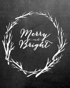 Enjoy these Free Christmas Chalkboard Printables. Perfect for any decor!