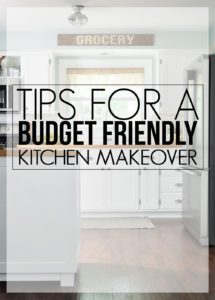 Kitchens can be an expensive. With these tips for a budget friendly kitchen makeover you will be straight on your way to the kitchen of your dreams