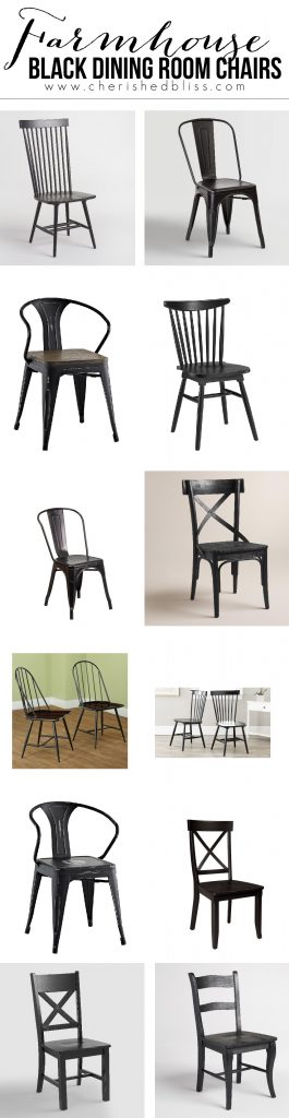 farmhouse-black-dining-room-chairs