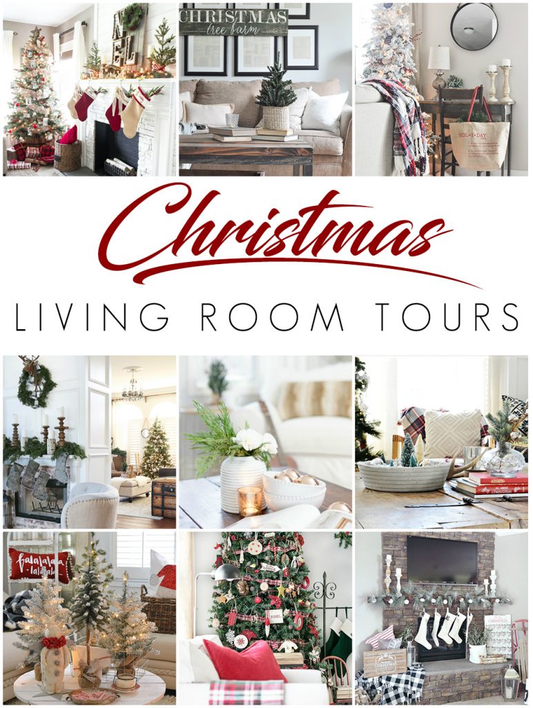 Take a tour of this beautiful, neutral Christmas Living Room. 