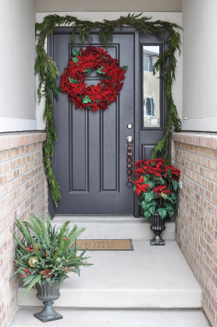 Red and Green Classic Christmas Porch - Cherished Bliss