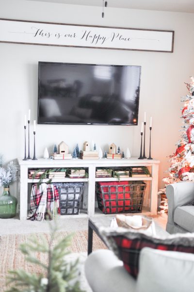 Come take a peek into this Living Room all decorated for Christmas and get a few tips on Christmas Mantel Decor!