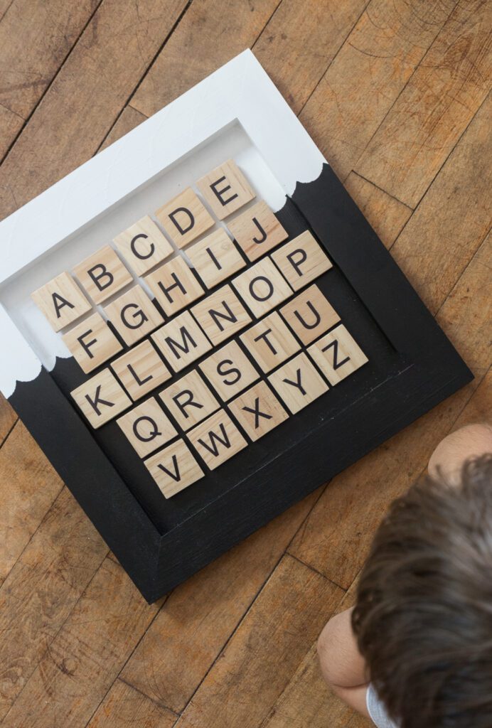 Kids will love this easy to make Magnetic Alphabet Chart where they can learn their letters, alphabet and how to form simple words!