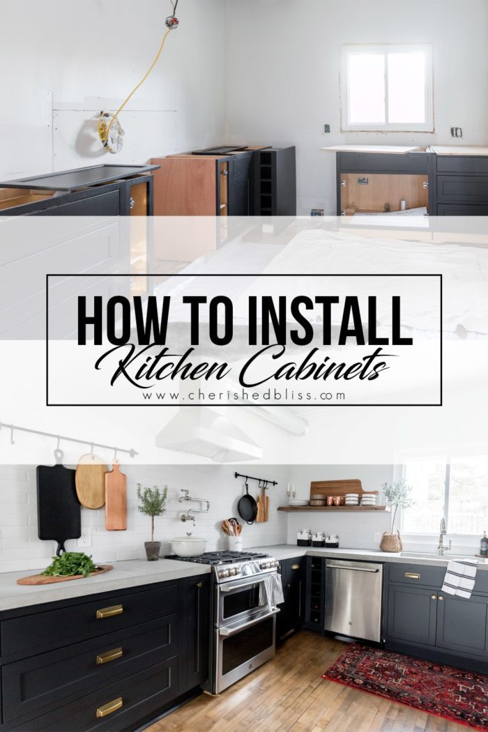 Learning how to Install Kitchen Cabinets Yourself can save you tons on a kitchen renovation and allow you to have the kitchen of your dreams!