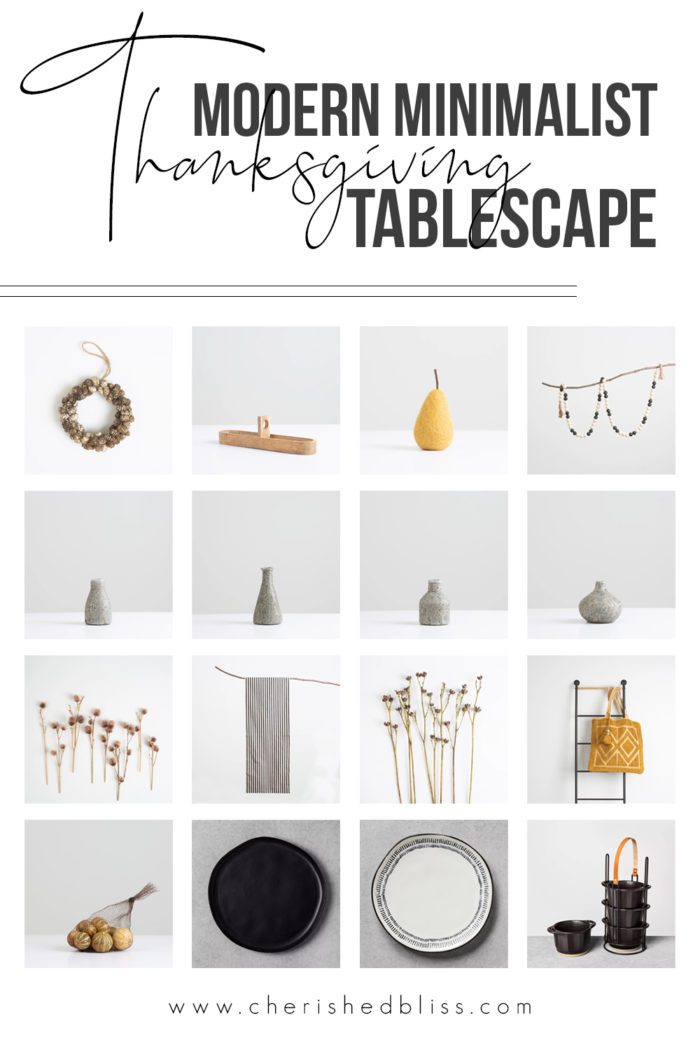 Modern Natural  Fall - Thanksgiving Tablescape