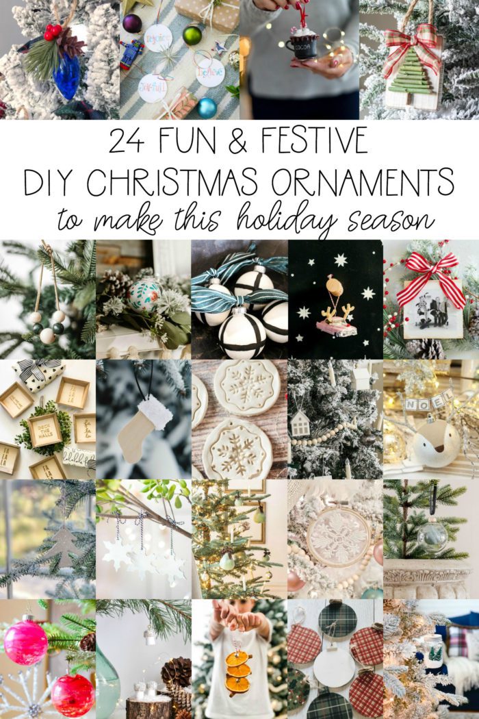 Over 20 DIY Christmas Ornaments to make this Holiday Season.
