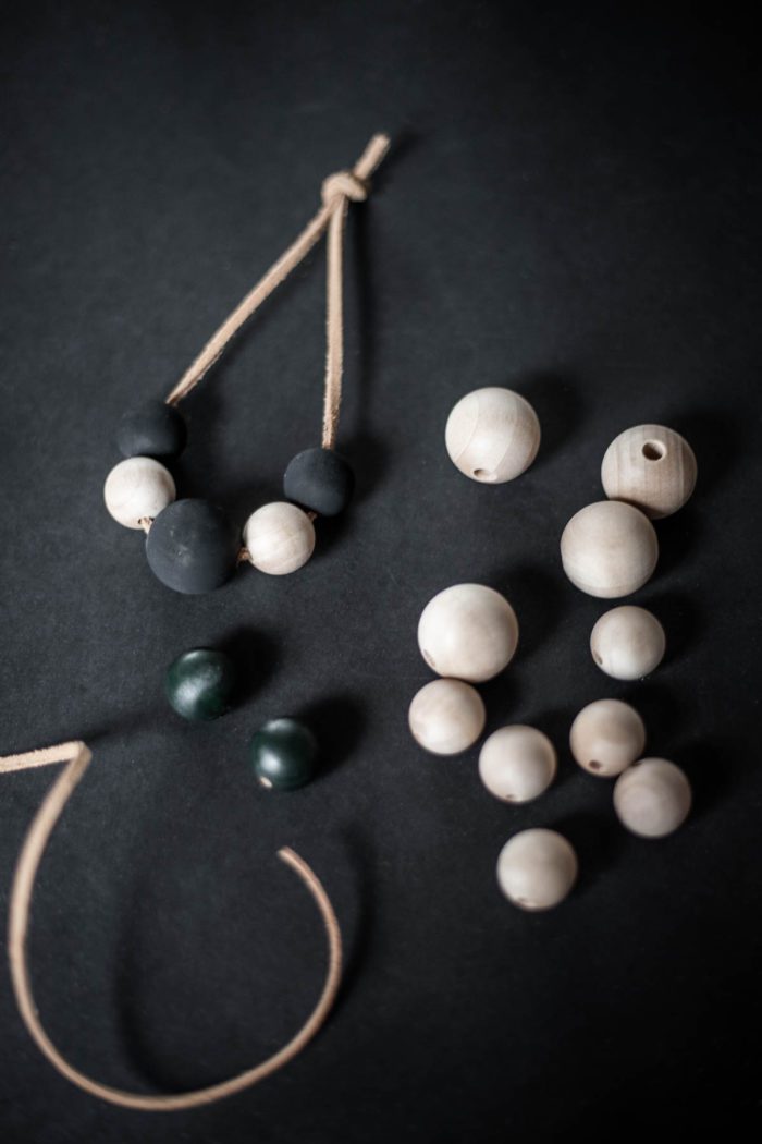 How to Make Wooden Bead Christmas Ornaments. 