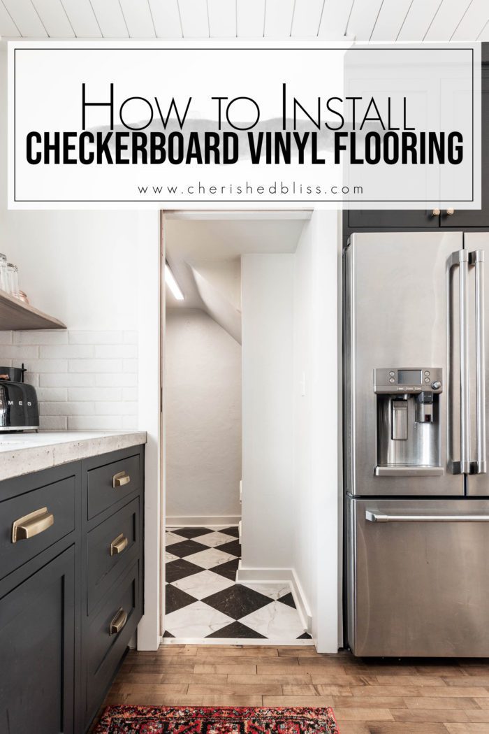 How to Install Checkerboard Vinyl Flooring. 