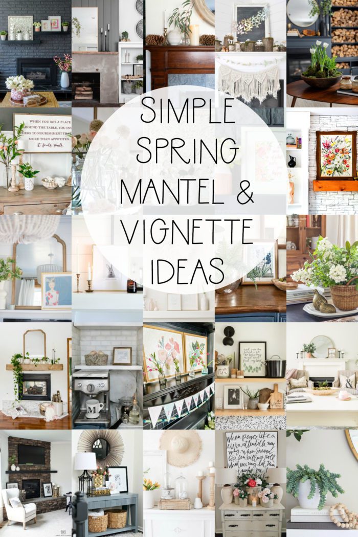 25+ Spring Mantel Decor Ideas