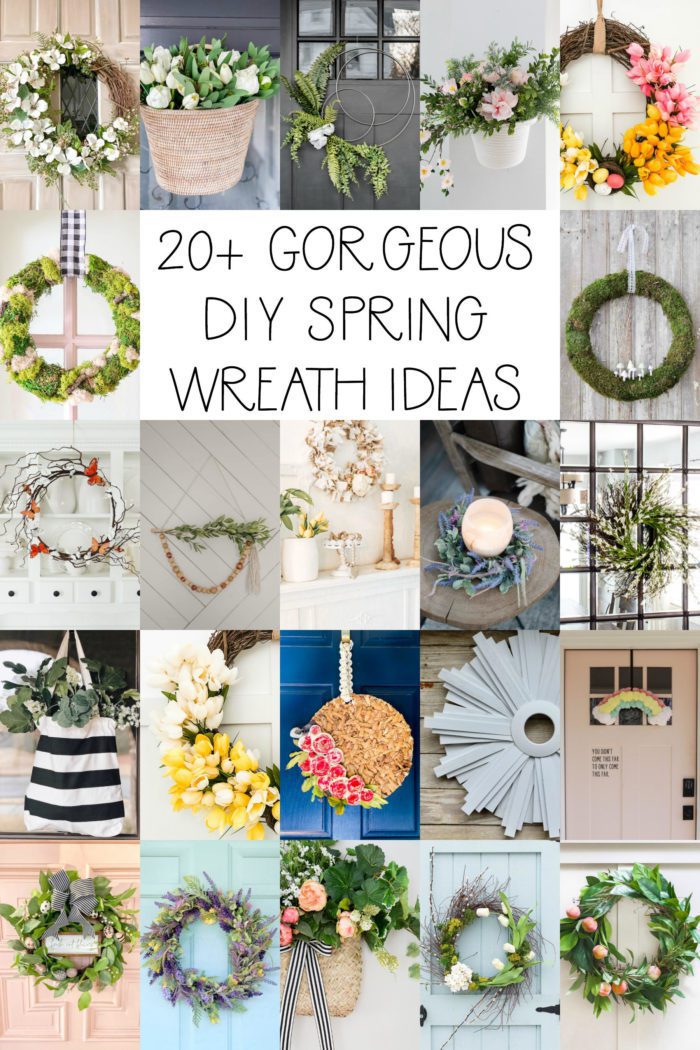 20+ ideas for DIY Spring Wreaths