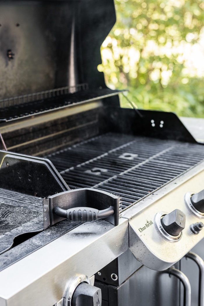 Clean grill before grilling vegetables. 