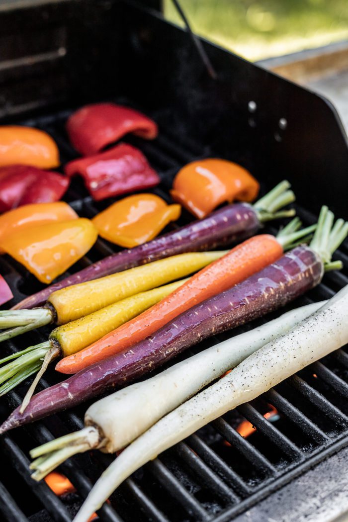 Fresh Vegetables on a grill. 