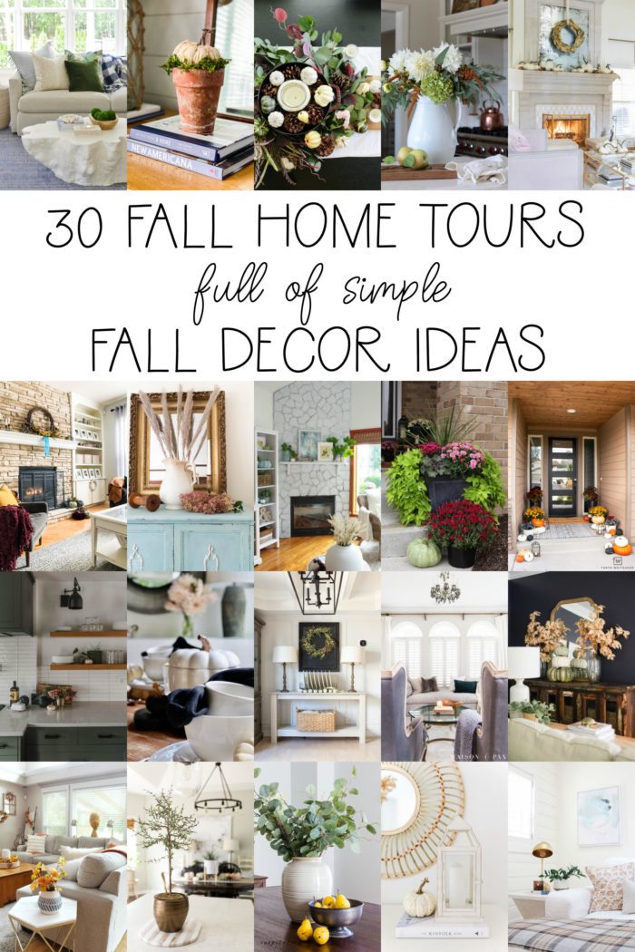 30 Fall home tours full of fall decor ideas. 
