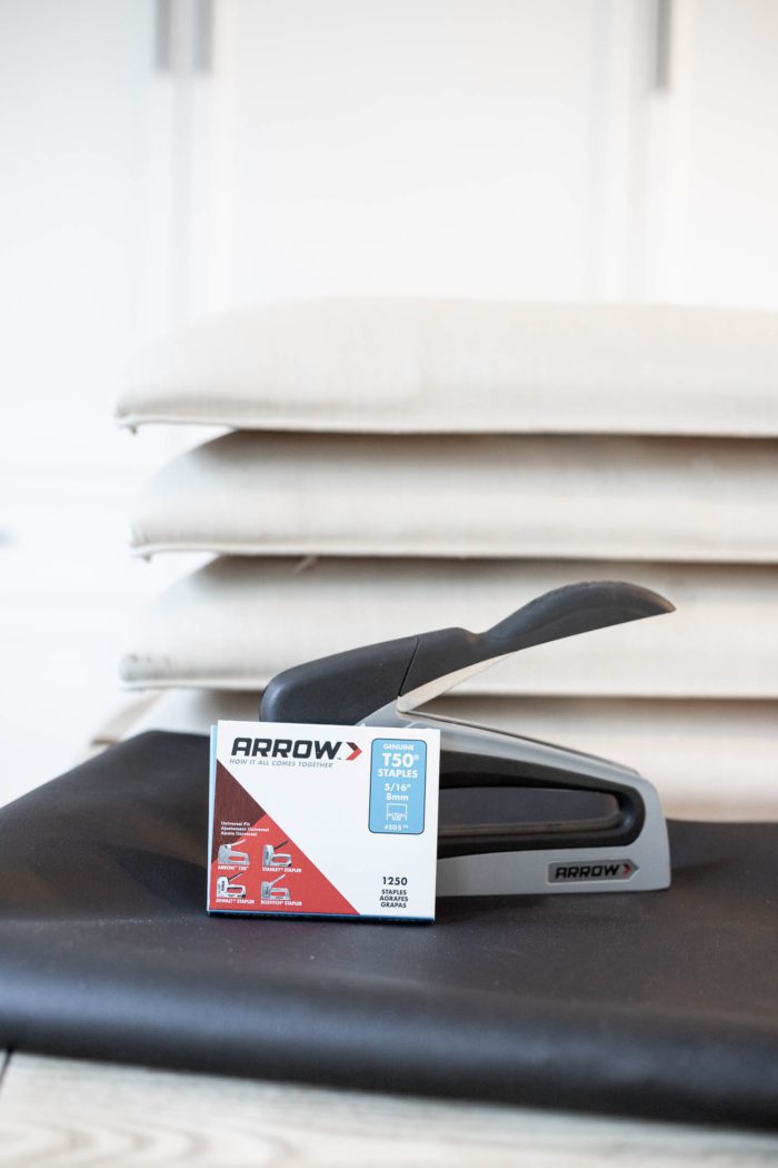 Use an Arrow Fastener Stapler to recover a chair cushion!