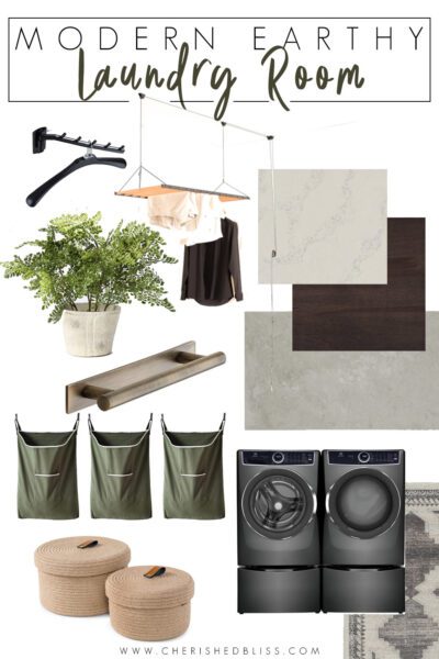 Modern Earthy Laundry Room Design Ideas & Decor