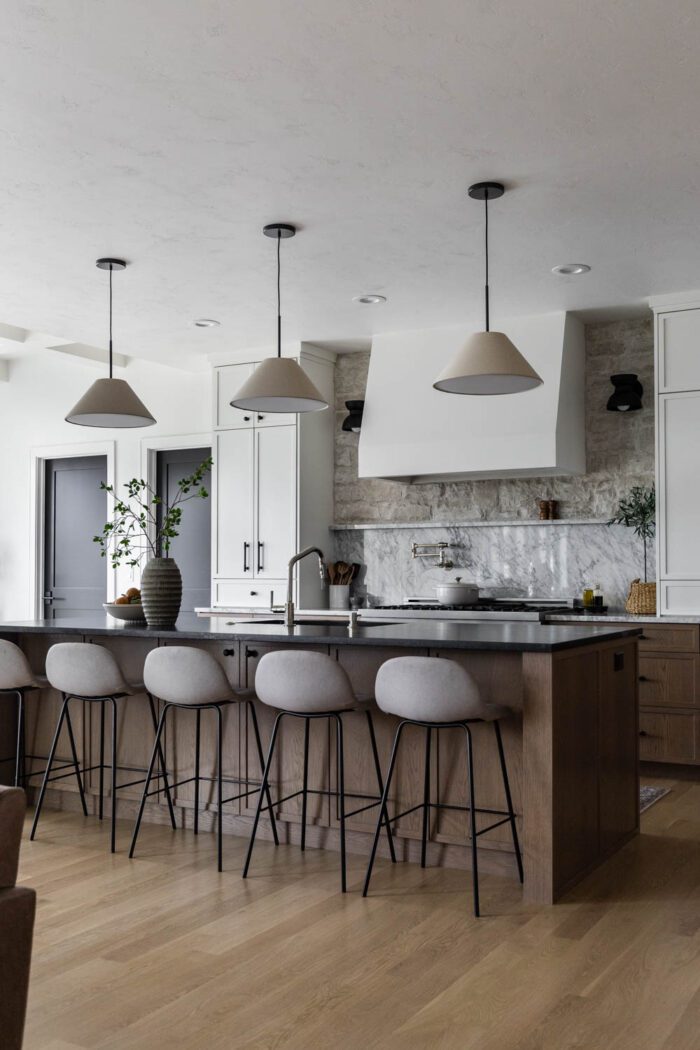 Modern European-Inspired kitchen design. 